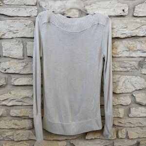 Banana Republic Boat Neck Ivory Cream Sweater